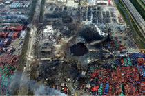 无人机队航拍天津港“8·12”事故现场【组图】-航拍网