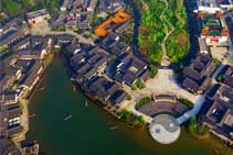 航拍“东方盐湖城”:湖光山色幽静宜人-航拍网