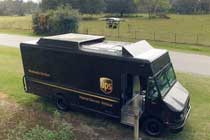 UPS试验车载无人机送货 可节省巨额成本-航拍网