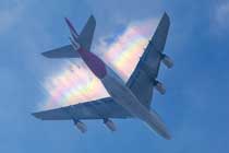 画面奇幻 英国男子拍到罕见“飞机彩虹”-航拍网