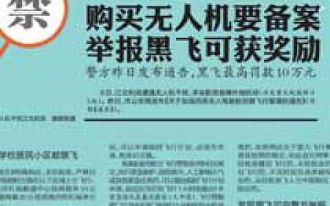 购买无人机要备案 举报黑飞可获奖励-航拍网