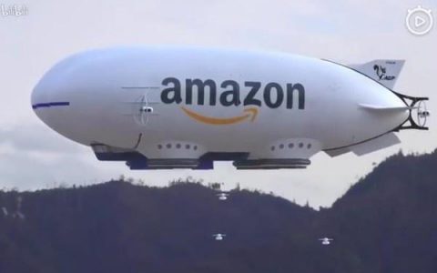空中航母?亚马逊飞艇快递曝光 里面全是无人机!-航拍网