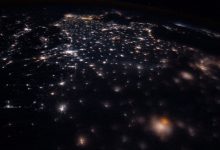 国际空间站夜间路过华北平原:中原大地美不胜收-航拍网