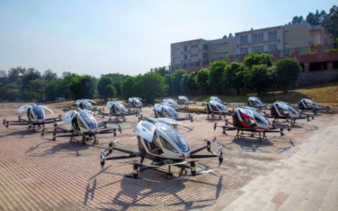 中国智造自动驾驶载人飞行器批量交付 或成世界首批“空中的士”-航拍网