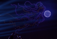 中秋节快乐 千架无人机编队 再现嫦娥奔月-航拍网