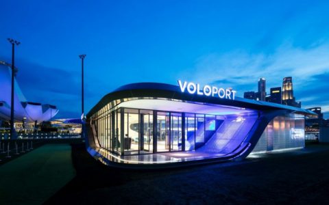 Volocopter首个飞行出租车服务站点落户新加坡-航拍网