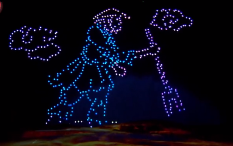 无人机点亮五千年盛世强国-航拍网