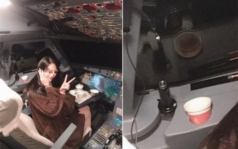 桂林航空就女网红进入驾驶舱一事发声明:涉事机长终身停飞-航拍网