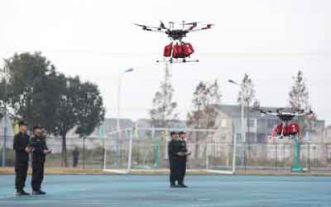 全国警用直升机无人机升空-航拍网