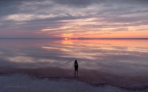 【航拍】美到窒息的俄罗斯死海—埃尔顿湖-航拍网
