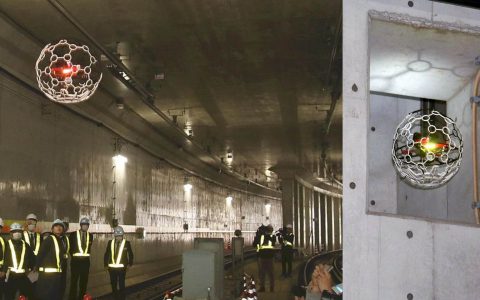 东京使用无人机检测地跌隧道-航拍网