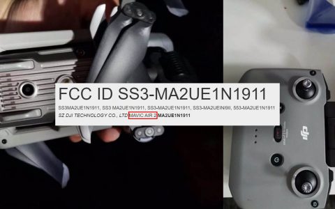 FCC数据库曝光大疆新无人机Mavic Air 2-航拍网