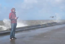 评测:大疆Mavic Air 2抗风性测试 遥控器被浪打湿进水部分失灵-航拍网