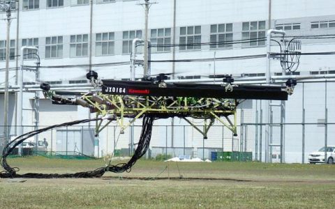 “飞天轻卡”!川崎试飞大型混合动力无人机-航拍网