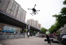 硬核!杭州交警出动无人机高空巡逻喊话“请把你的头盔戴起来”-航拍网