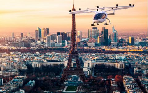电动空中出租车或将能出现巴黎上空2024年奥运会服务-航拍网