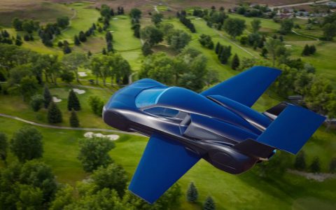 双喷气飞行超级跑车未来有望在城市上空穿行-航拍网