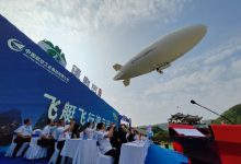 自主研制!首架国产载人飞艇祥云AS700交付-航拍网