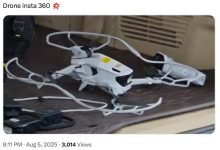 影石Insta360影翎Antigravity首款无人机无伪装谍照首曝:凸起传感器、机臂可折叠配桨叶保护罩-航拍网