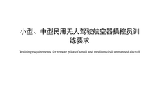 考执照有了明确行业标准!民航局《小型、中型民用无人驾驶航空器操控员训练要求》9月1日实施-航拍网