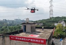 家门口就能赚钱 56岁大姐把屋顶改成无人机快递站 每月可领钱-航拍网